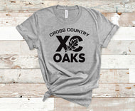Oak Hill Oaks Cross Country Oak Leaf  - Adult