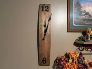 Bourbon Barrel Stave Clock